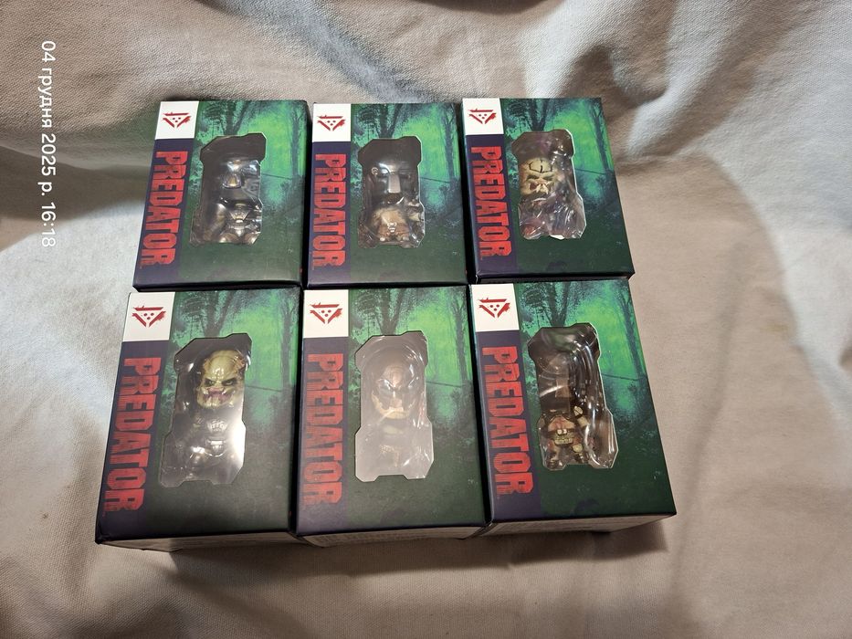 Хищник Predator 7 см коллекционные фигурки 6 шт Хижак Шварценеггер