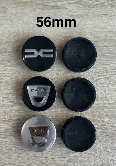 Conjunto Centros Dácia 56mm 60mm