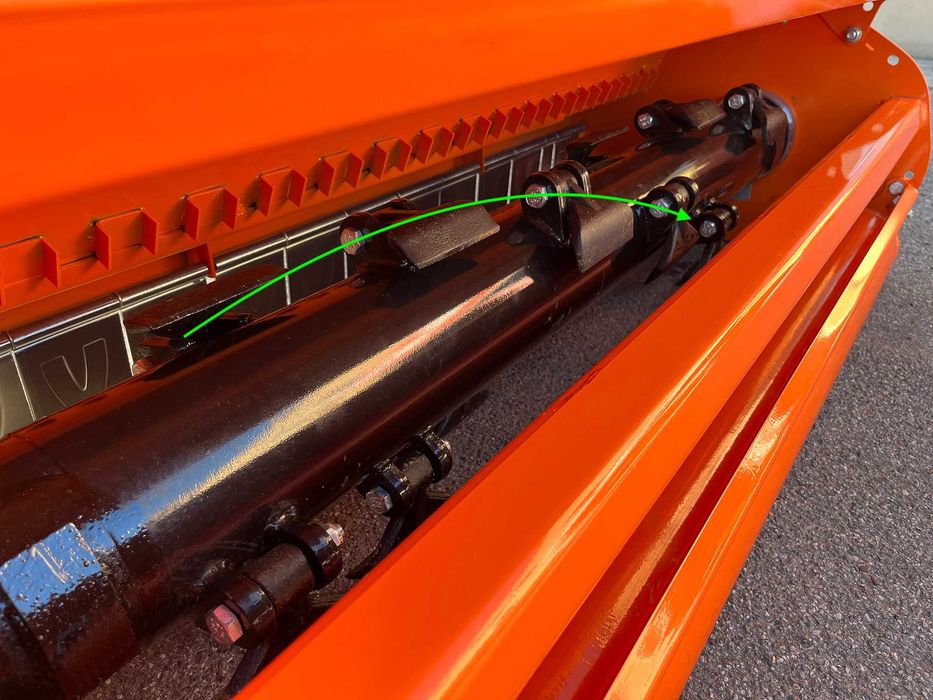 Roçadora Lateral Super Pesada 2.2m DRAGON-220 -815kg p/trator 90-130cv