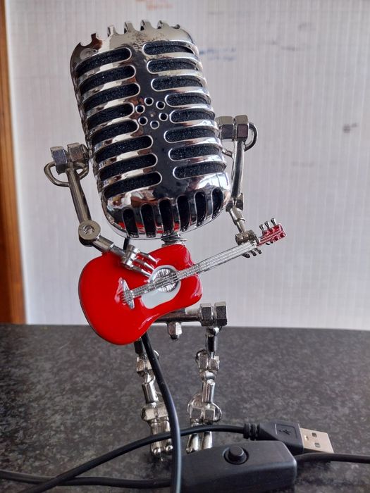 Luz de presença/Microfone Elvis/vintage led usb candeeiro