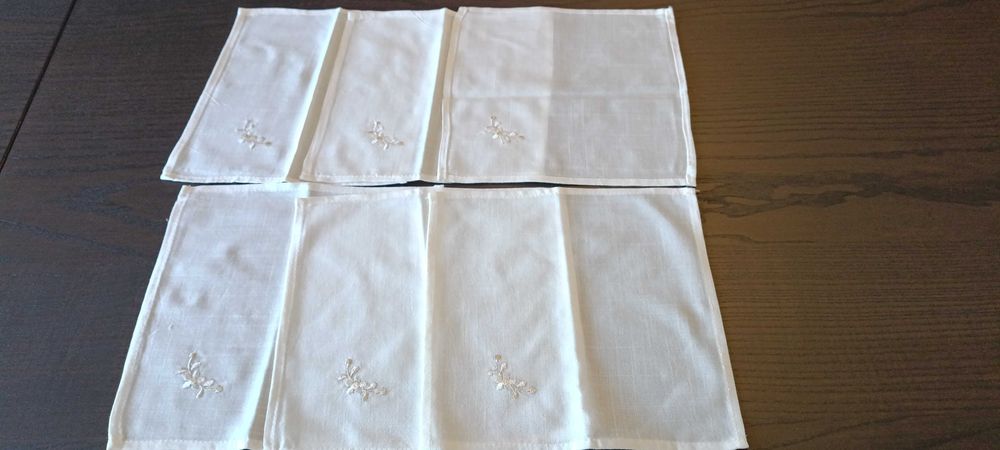 Toalha de Mesa Branca de Algodão