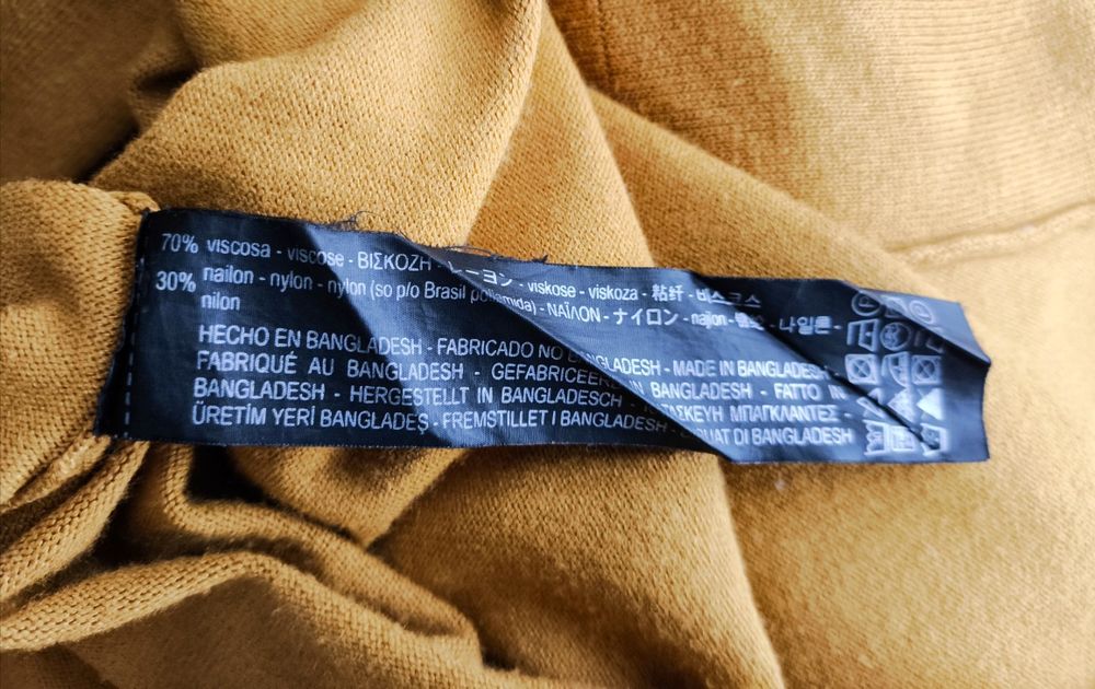 Zara S 36 M 38 kardigan narzutka wiązany miodowy