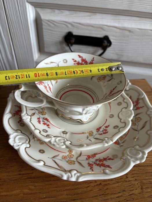 Filiżanka spodek trio porcelana Weimar