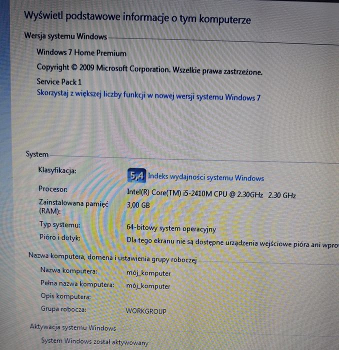 Laptop Samsung RC520
