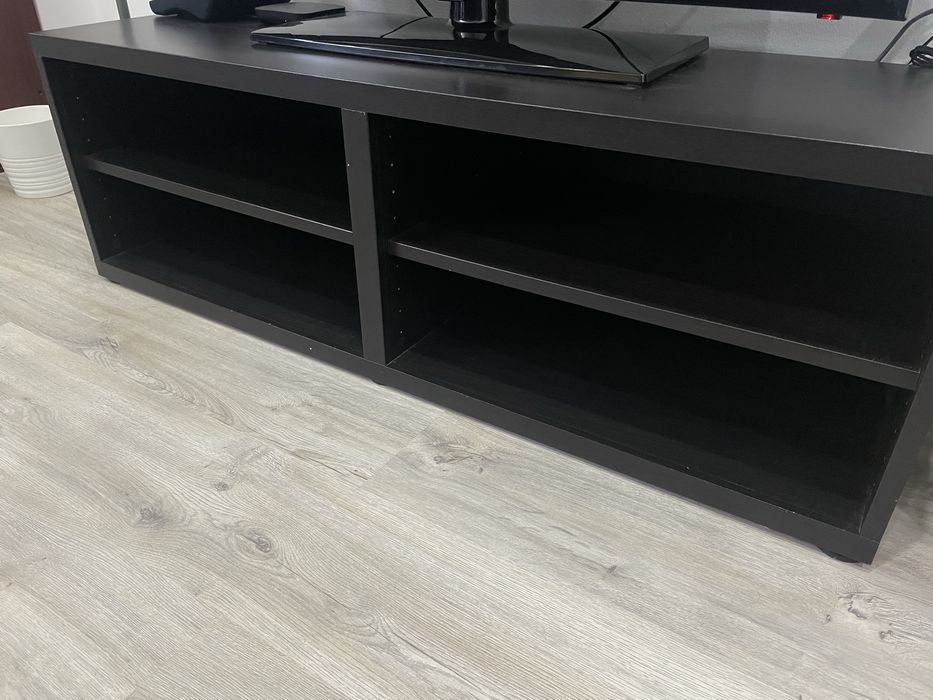 Estrutura Móvel de TV televisão IKEA BESTA preto castanho 120x40x38 cm