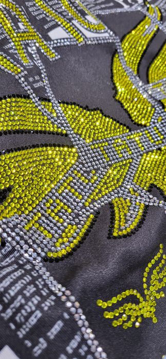 Tatu 3 częściowy kompet tiul neon cyrkonie top S