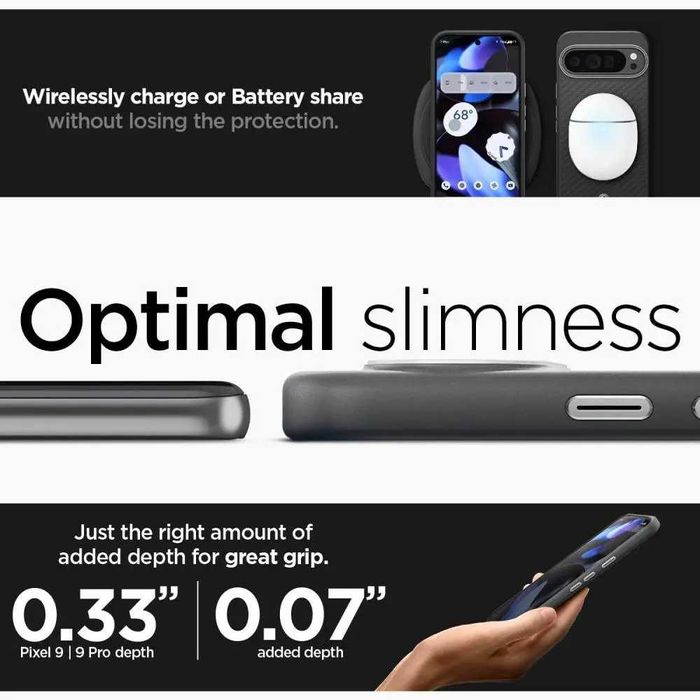 Чехол Spigen Enzo Aramid для Google Pixel 9 Pro XL Matte Black