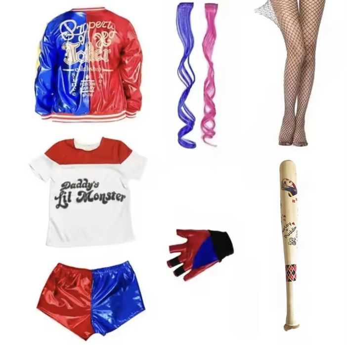 Дитячий костюм Харлі Квінн (Harley Quinn) . Костюм для хеллоуину.