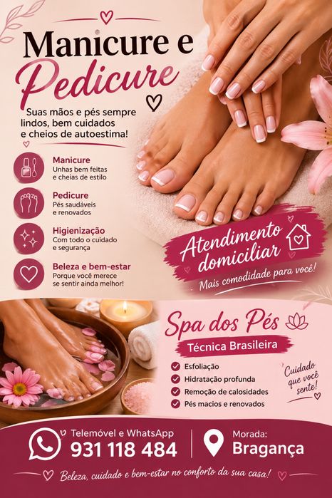 Manicure e Pedicure Domicilio