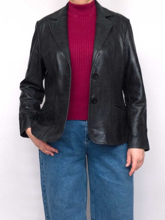 Пиджак кожаный женский жакет The Keenan Leather Company.