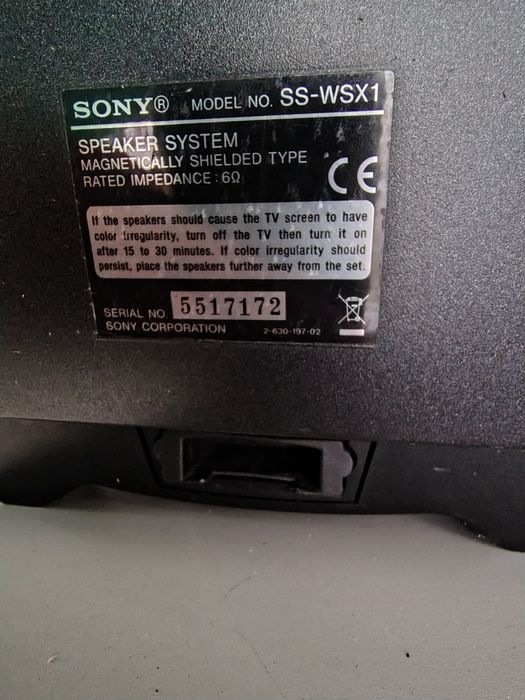 Subwoofer Sony modelo SS-WSX1