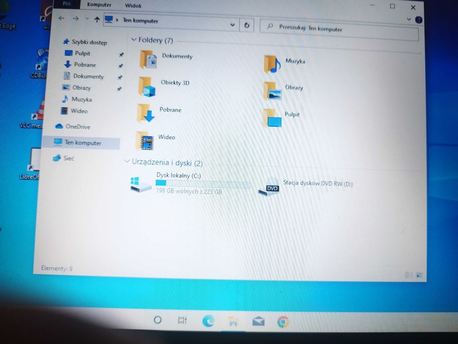 Laptop Toshiba dysk SSD nowy system