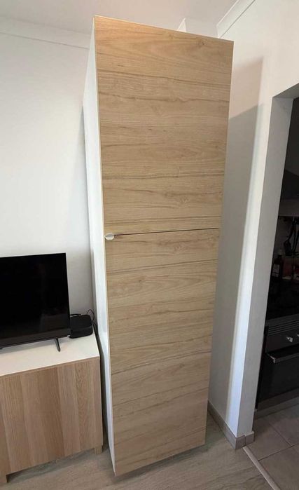 Armário Alto IKEA METOD 60x60x200 - Branco/Carvalho