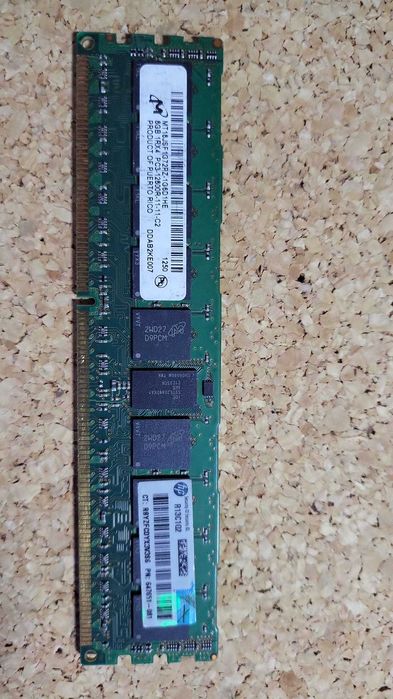Memórias DDR3 ECC p/ Servidor 4Gb 8Gb Micron / Samsung / 10600R 12800R