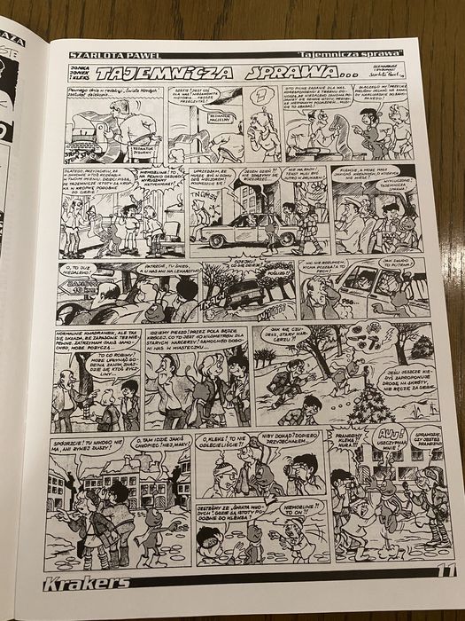 Krakers 18 ( 2001/04 )  magazyn komiksowy, komiks Michaś Potrafi