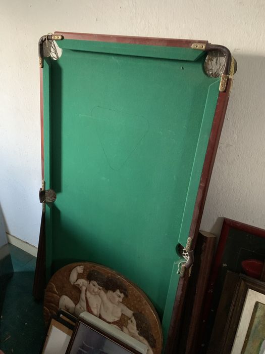 Mesa de Bilhar / Snooker Compacta com Pés Desmontáveis