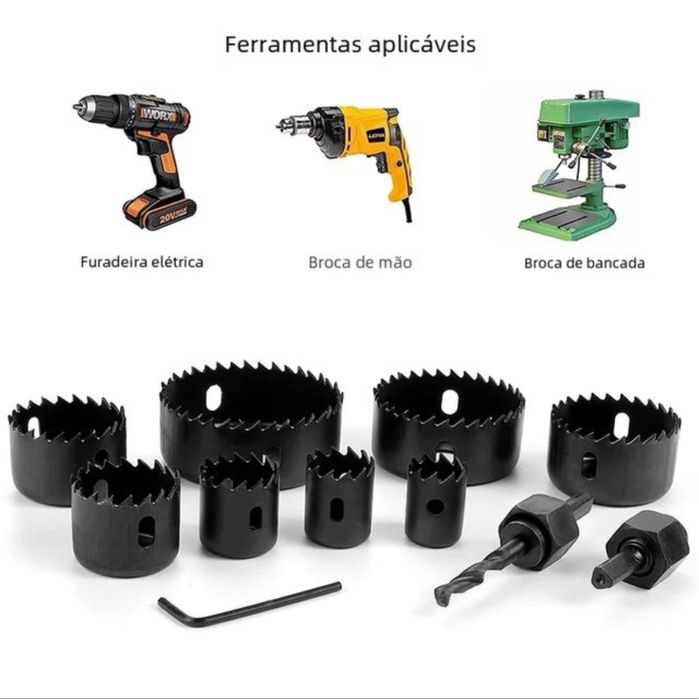 Conjunto de craneanas 11 peças