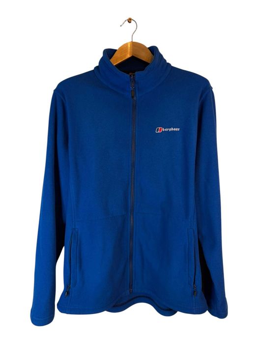 Bluza rozpinana polar berghaus niebieska logo XL