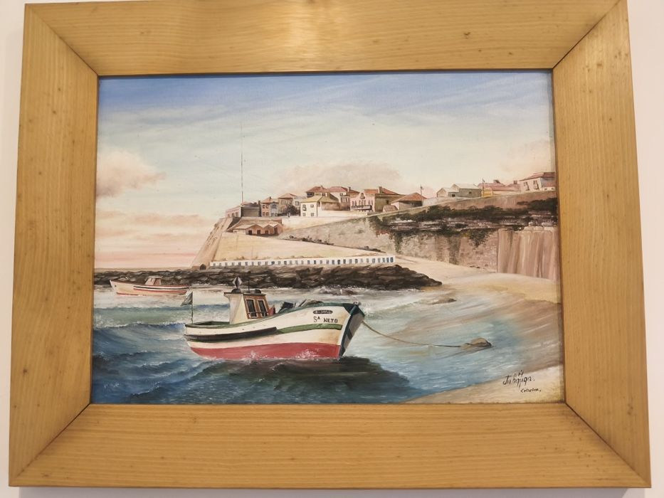 Quadros com pinturas a óleo assinados