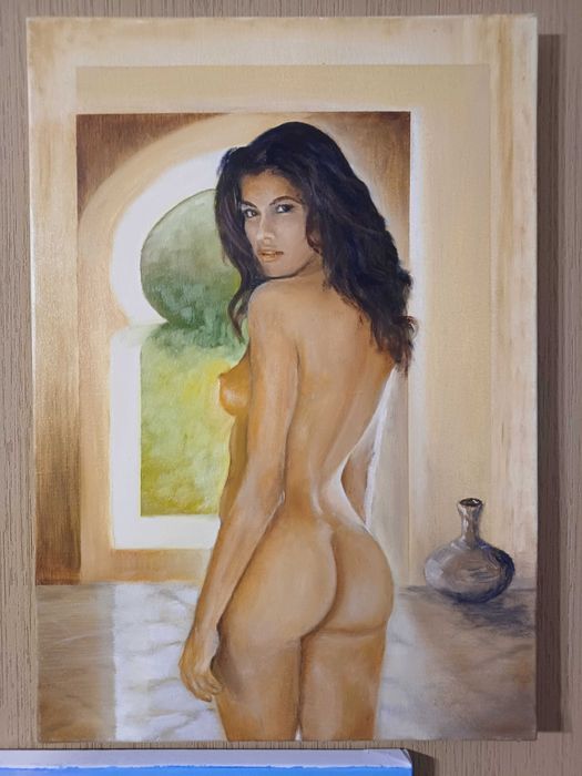 Картина "Испанка", 35х50см  бу