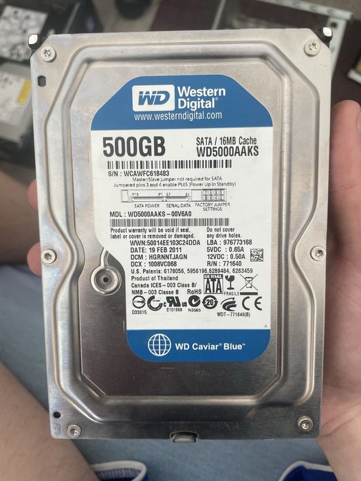 Hdd western digital 500gb