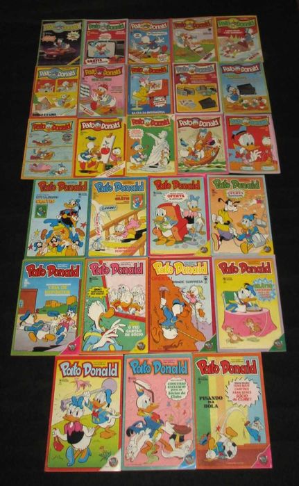Livros Revistas BD Pato Donald 1984 a 1990 Disney