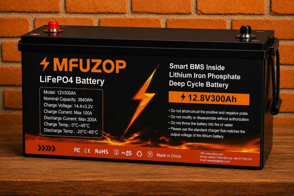 Аккумулятор LiFePO4 DATOUBOSS, Mfuzop 12.8 V 100 Ah. БЕСПЛАТНАЯ ДОСТАВКА.«lifepo4 EVE» «lifepo4 для безперебойника» «lifepo4 аккумулятор 12v 100ah»