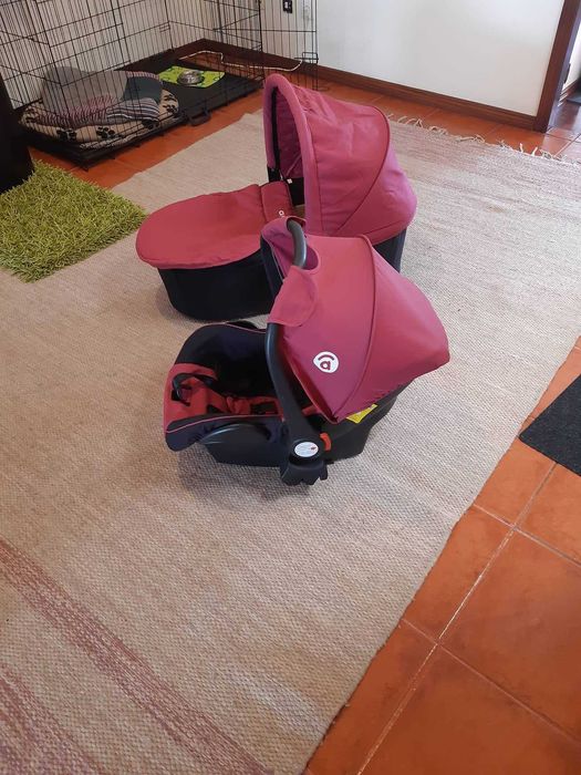 ASALVO Baby Carrinho + ovo + alcofa