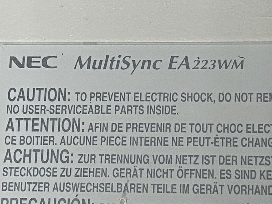 Монітор 22″ NEC MultiSync EA223WM