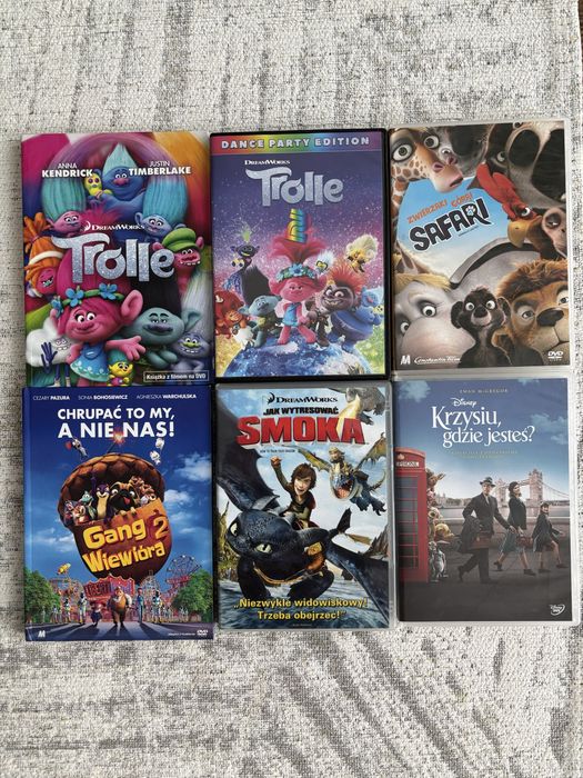 Filmy animowane na DVD kultowe - 20 szt