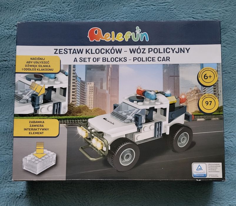 NOWY Zestaw klocków Elefun Wóz policyjny