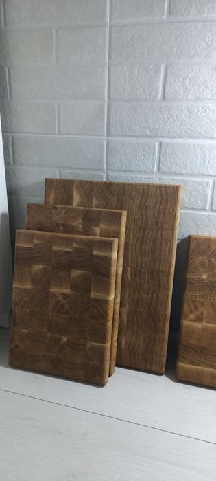 Кухонна торцева обробна дошка з дуба. Торцеві обробні дошки. 25*30*3.5