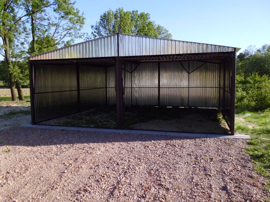 Garaż blaszany Blaszak 6x5 Ocynk