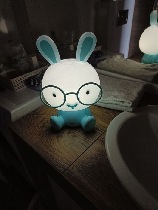 Lampka nocna LED Królik XL 30 cm