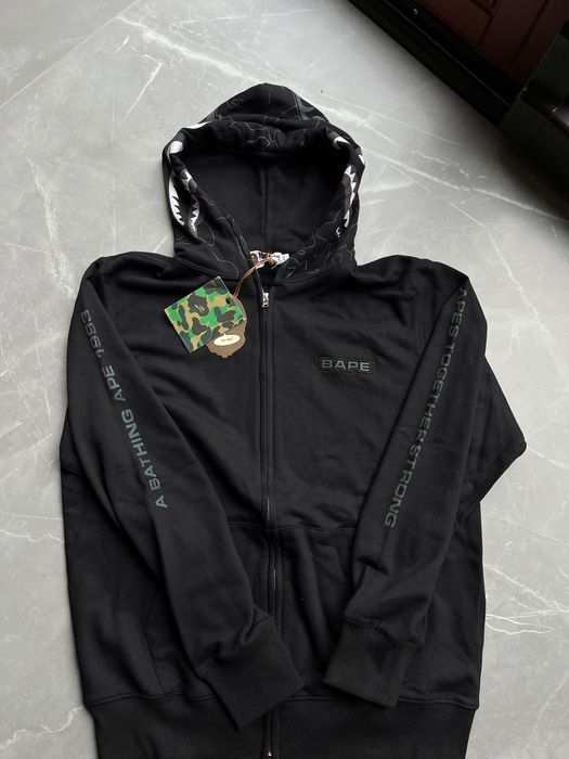 Bluza rozpinana Bape a Bathing Ape Shark reflective zip vintage