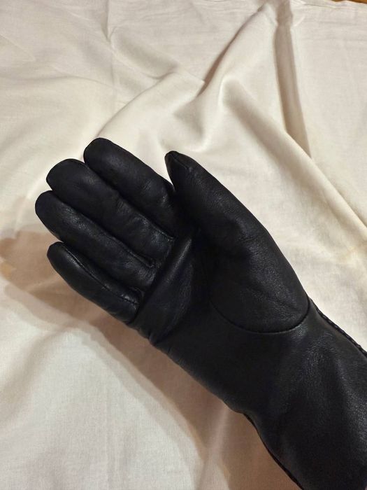 Шкіряні жіночі рукавиці S-M