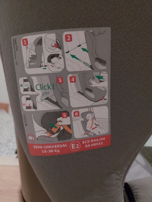 Cadeira auto isofix 15-36kg zippy
