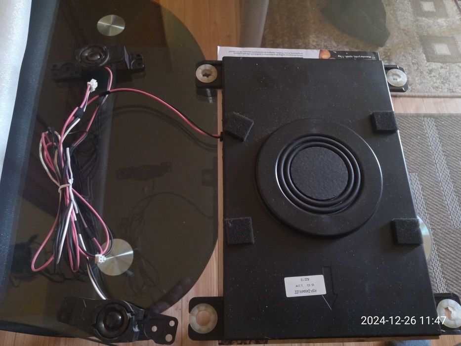 Głośniki Sharp LC-40LE630E, głośniki+sabwoofer+zasilacz+płyta główna.
