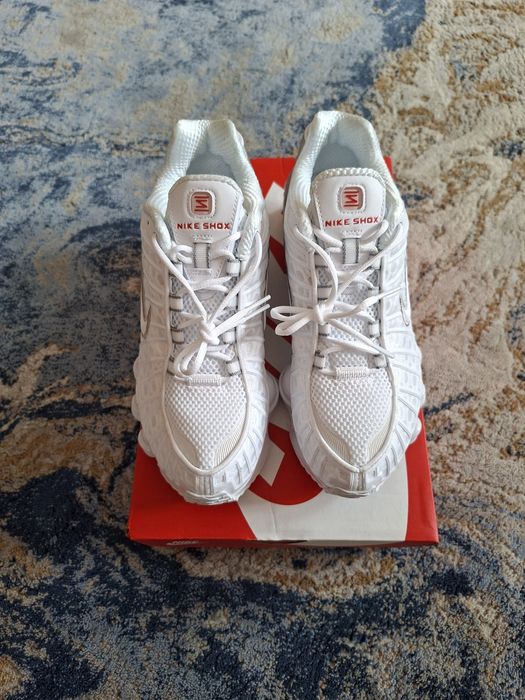 Buty Nike Shox TL White Metallic Silver r.36