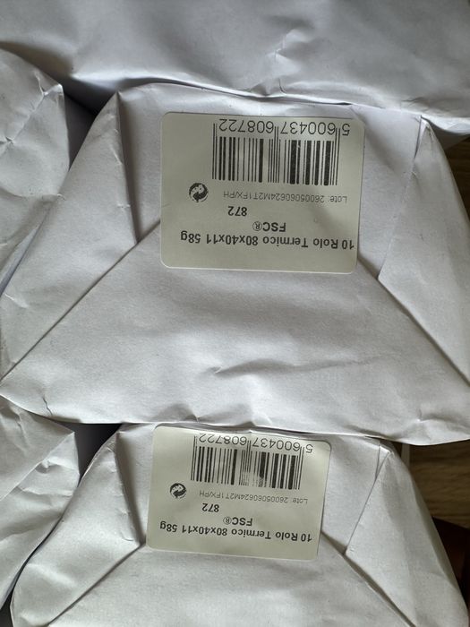 Rolo termico POS Portatil