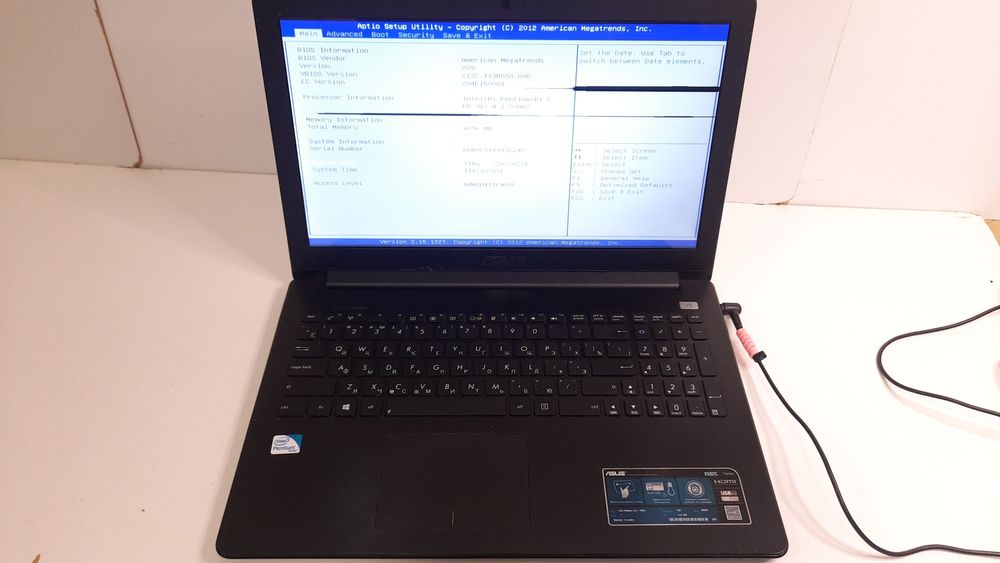 Ноутбук Asus асус x502c бу