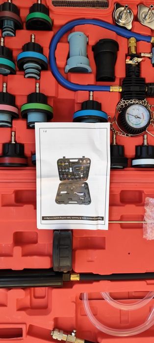 Kit de teste de fugas e enchimento por vácuo de 28 peças