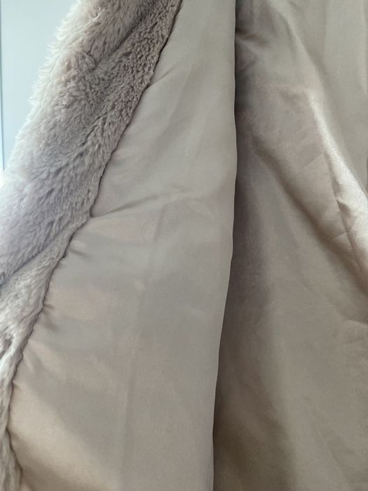 futro beżowe vintage