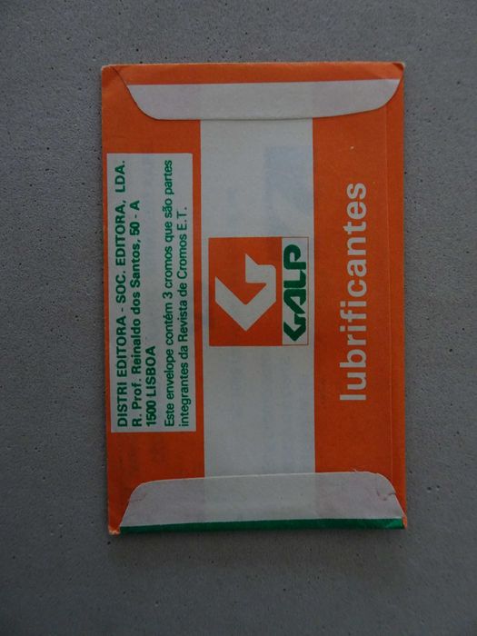 Carteira de cromos fechada E.T.  - RGE - Galp lubrificantes