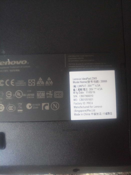 ноутбук Lenovo IdeaPad Z565
