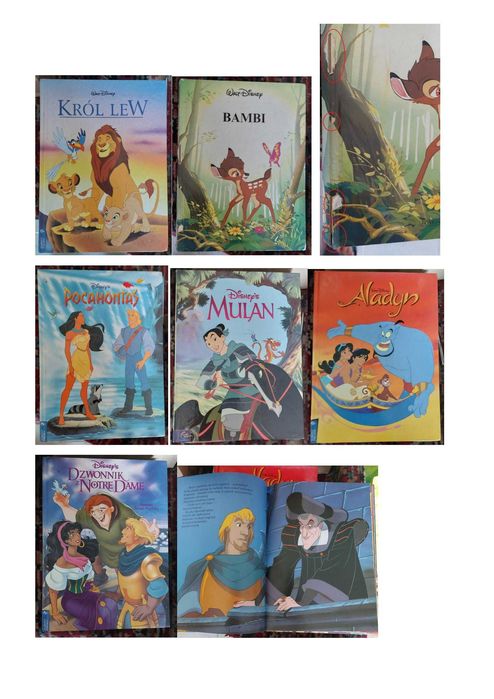 Zestaw kasety VHS + książki (bajki)