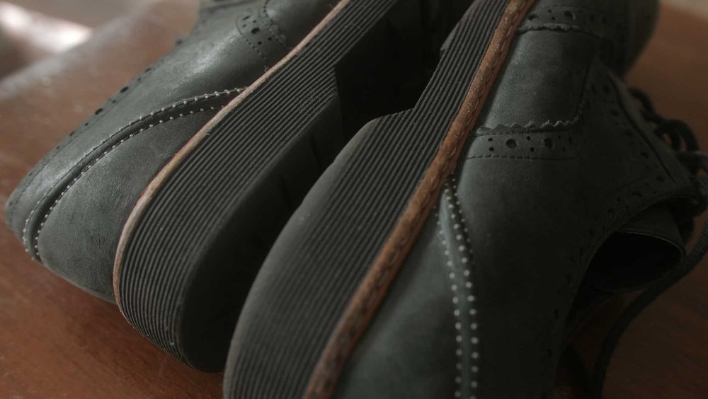 Чорні чоловічі туфлі броги Clarks. Розмір 41 (26 см)