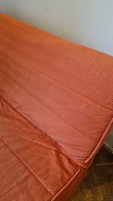 IKEA BEDDINGE – sofa rozkładana, łóżko z materacem i pokrowcem