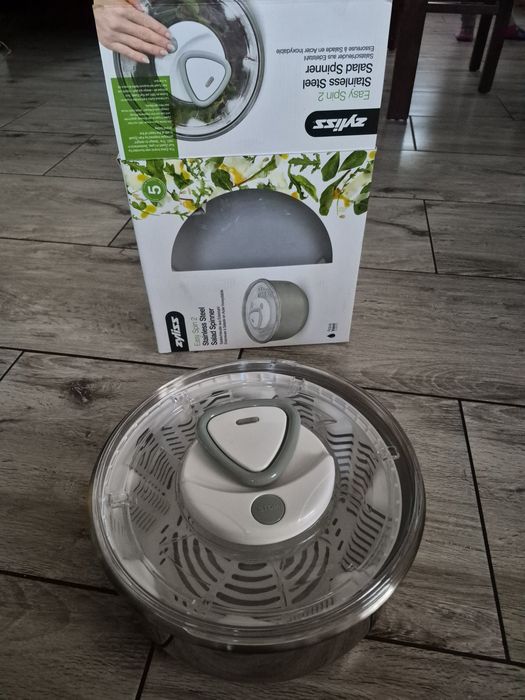 Zyliss E940020 Easy Spin 2 spinner do sałatek ze stali nierdzewnej