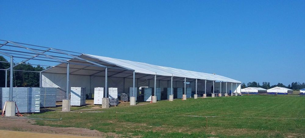 Hale namiotowe/magazynowe na wynajem - Całoroczne - Szybki montaż